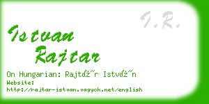 istvan rajtar business card